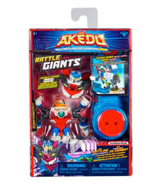 Akedo Ultimate Arcade Warriors Battle Giants Scratch-Atron action figure in packaging.