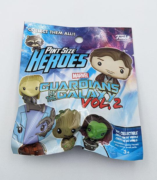 Funko Guardians of the Galaxy Pint Size Heroes blind bag featuring mystery collectible characters.