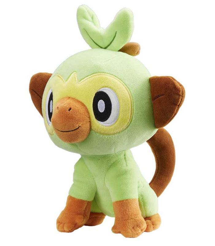 Grookey 8" Plush Pokemon from Sword and Shield, soft collectible toy.