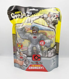 Heroes of Goo Jit Zu Cyborg toy in packaging, stretchy and gooey superhero figure.