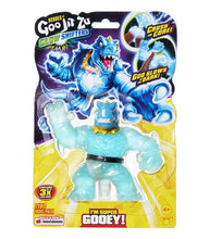 Load image into Gallery viewer, Goo Jit Zu Glow Shifters Tyro toy in packaging, glowing warrior figure, stretchy and squishy.
