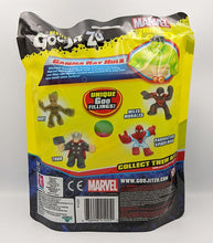 Load image into Gallery viewer, Heroes of Goo Jit Zu Gamma Ray Hulk action figure packaging with Marvel characters.
