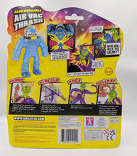 Load image into Gallery viewer, Heroes of Goo Jit Zu Galaxy Attack Air Vac Orbitox toy packaging, featuring vacuum action and stretchable arms. Suitable for ages 4+.
