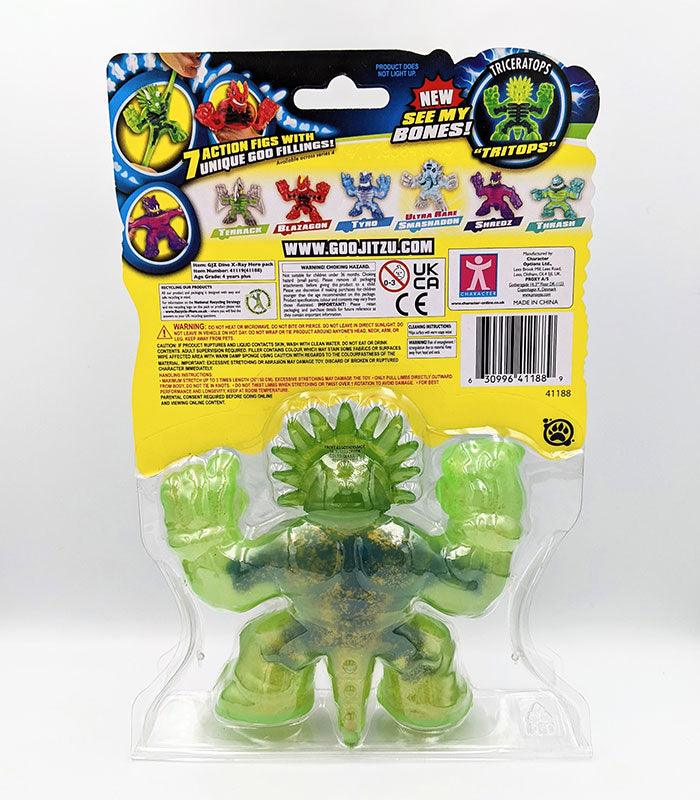 Heroes Of Goo Jit Zu Dino X-Ray Tritops back oof pack