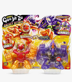 Heroes of Goo Jit Zu Galaxy Attack Versus Pack with Sun Fire Blazagon and Dark Matter Terrack.