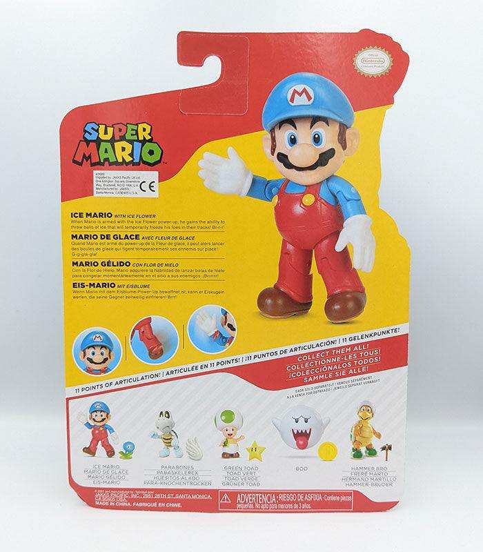 Super Mario Ice Mario 4 Inch Figure back of pack