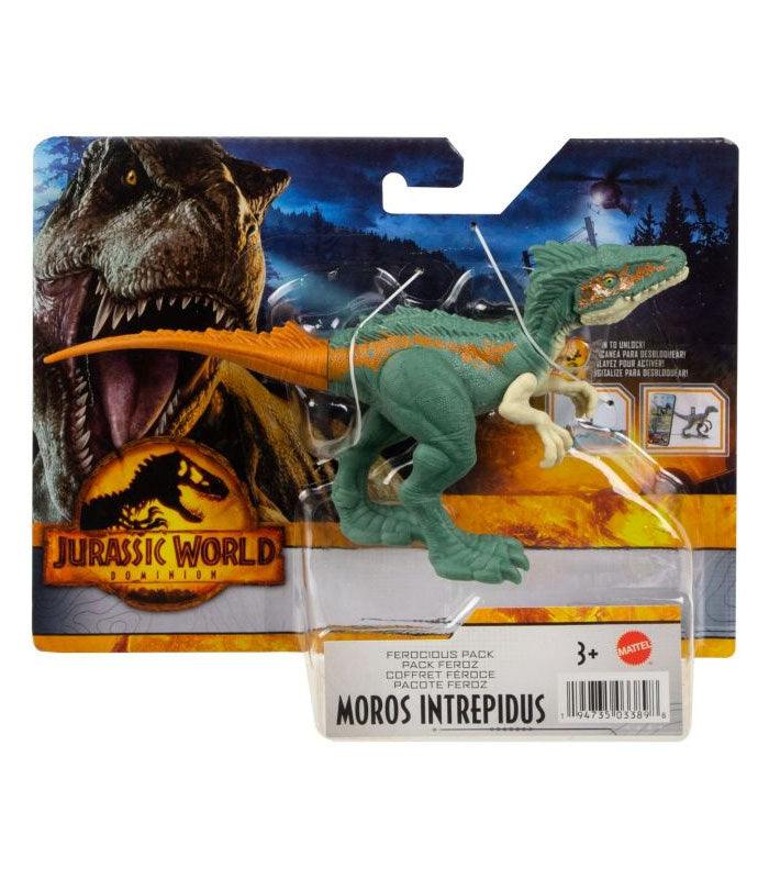 Jurassic World Dominion Ferocious Pack Moros Intrepidus action figure with movable joints.