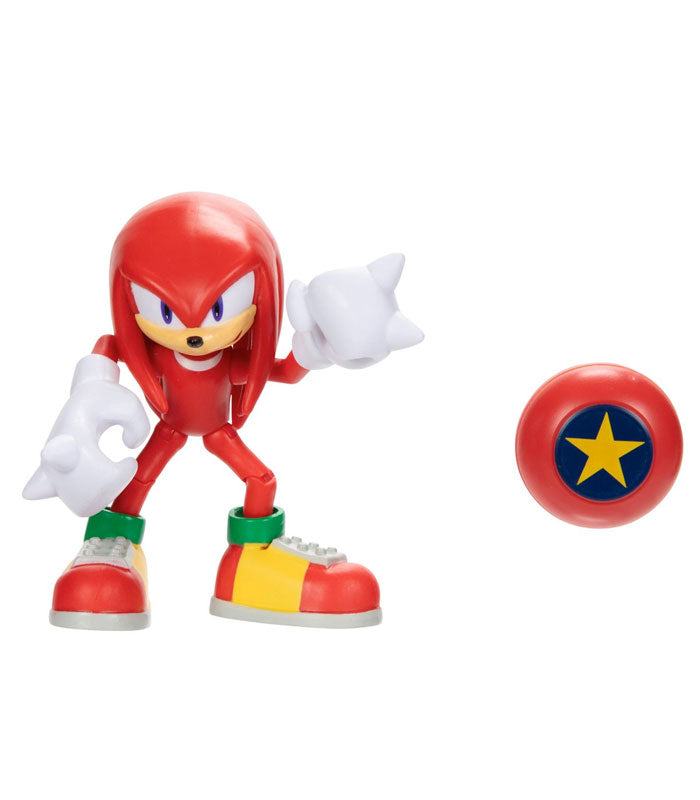 Hedgehog Knuckles figure with Star Spring accessory, detailed and poseable, perfect Sonic fan gift.