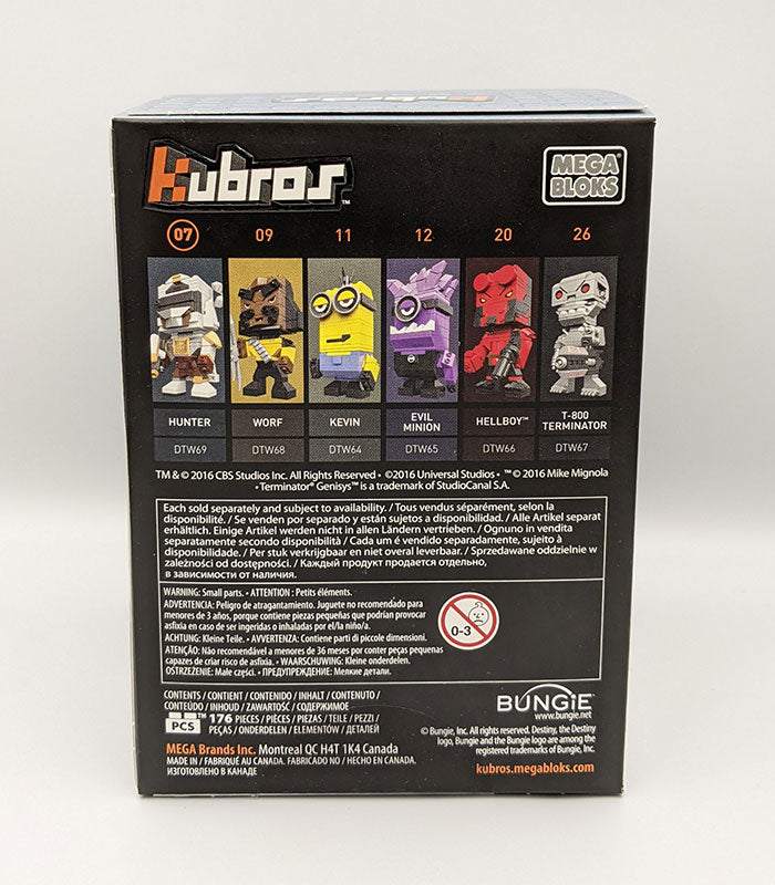 Kubros Mega Bloks - Hunter back of box