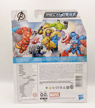 Load image into Gallery viewer, Packaging of Marvel Avengers Mech Strike action figures, featuring Black Panther and other characters.

