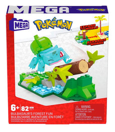 MEGA Pokemon Bulbasaur Forest Fun Construction Set with 82 pieces.