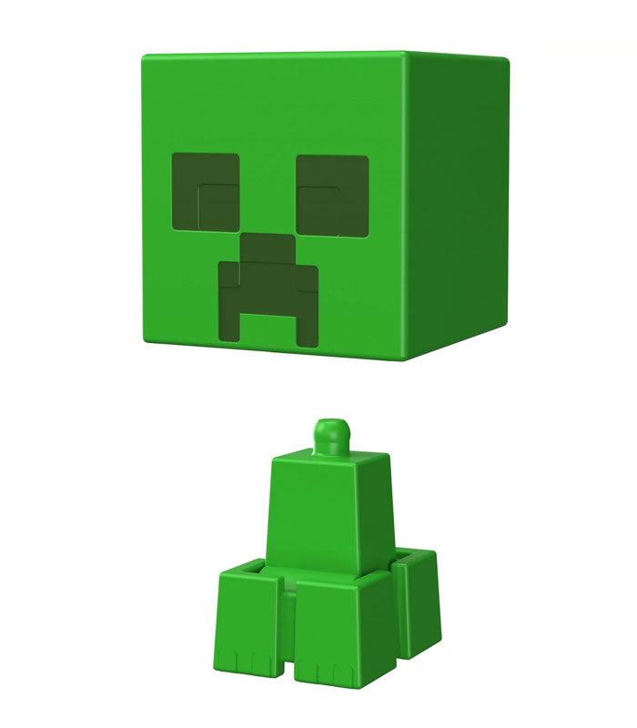 Minecraft Mob Heads Minis - Creeper in parts