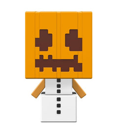 Minecraft Mob Heads Minis - Snow Golem action figure with large head and movable parts.
