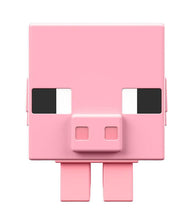 Load image into Gallery viewer, Minecraft Mob Heads Minis - Pig action figure with large head and movable parts.

