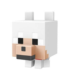 Tamed Wolf action figure from Minecraft Mob Heads Minis collection with moveable parts.