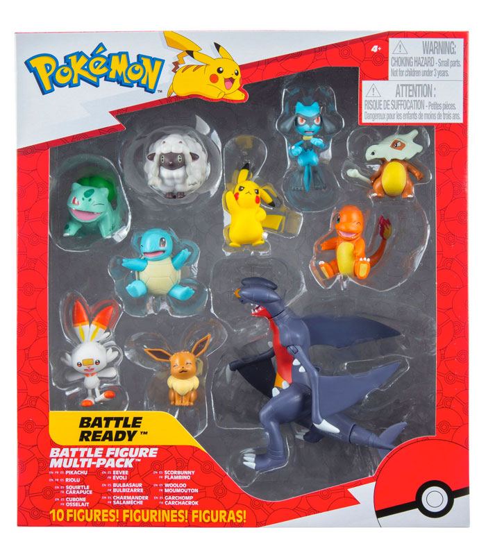 Pokemon Battle Figure Multi Pack with Garchomp and 9 other figures.