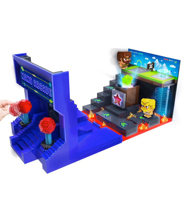 Nanobytes Arcade Playset toy with interactive features and digital game integration.