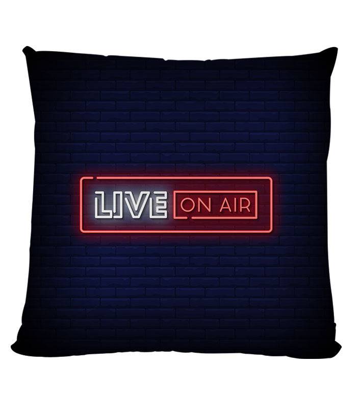Neon Series On Air gaming cushion, 12x12 inches, linen with polyester insert.