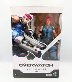 Overwatch Ultimates Series Zarya action figure in box with character-inspired accessories.