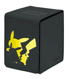 Ultra Pro Alcove Flip Box Pokemon Elite Series Pikachu with embossed design for card protection.