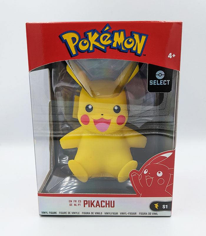 Pikachu 4 inch vinyl figure in display box for Pokemon collection.