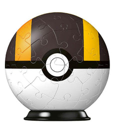 Pokemon Ultra Ball 54 Piece 3D Puzzle, classic design, sturdy plastic, fun and challenging assembly.