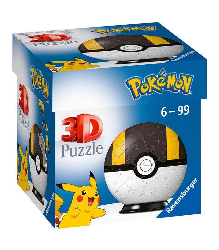 Pokemon Ultra Ball 54 Piece 3D Puzzle in packaging.