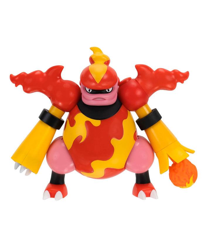 Pokemon Battle Figure - Magmortar with detailed features and action fireball.