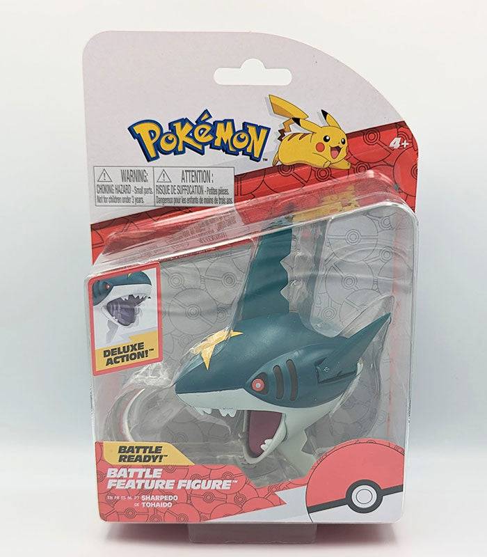 Pokemon Battle Figure - Sharpedo toy in packaging, suitable for ages 4 and up.