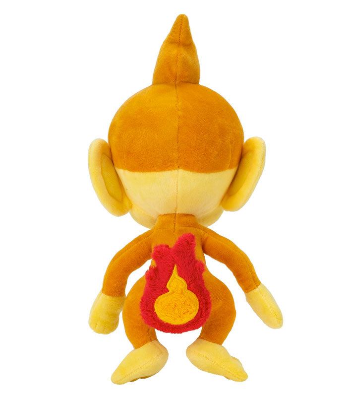 Chimchar 8" plush Pokemon toy with fire type features, suitable for ages 2 and up.