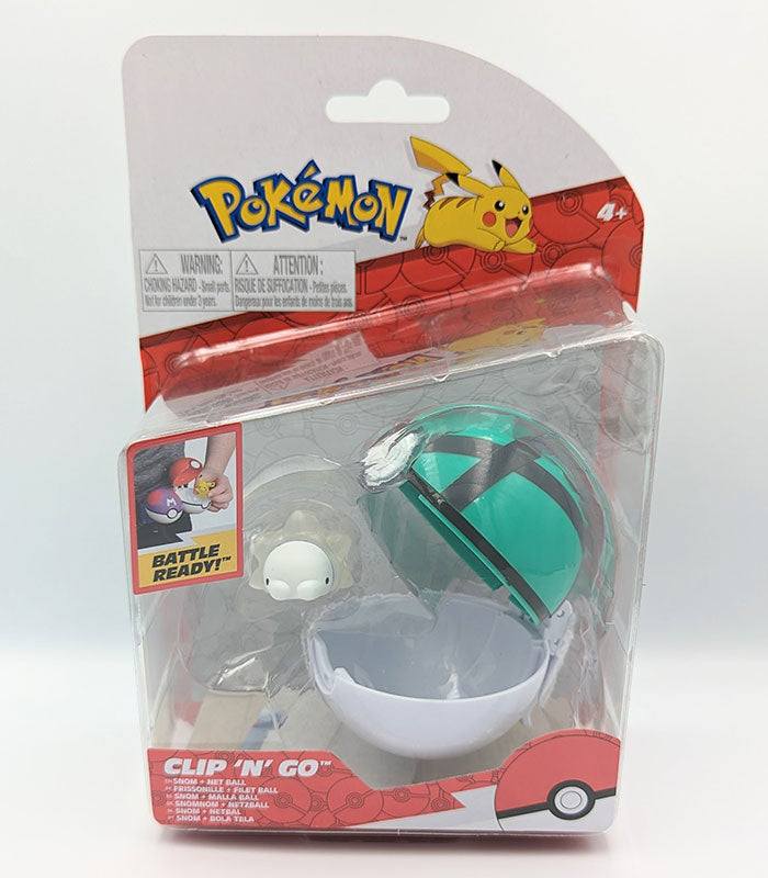 Pokemon Clip 'N' Go Snom with Net Ball set in packaging.