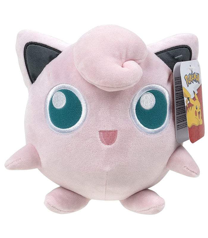 Jigglypuff 8" Pokemon plush with soft fabric and detailed features.