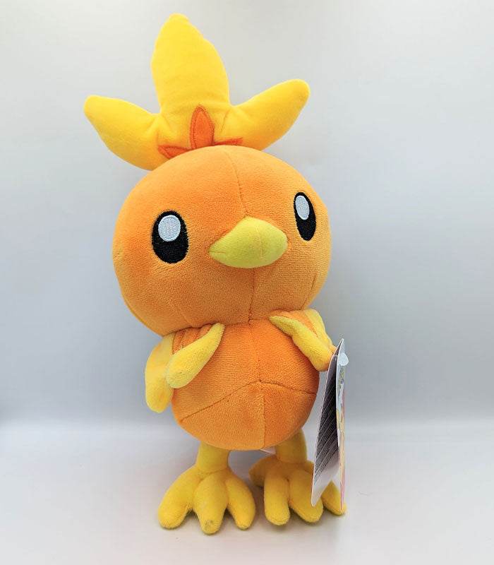 Torchic 8" Plush Pokemon toy, super soft and detailed for collectors and children ages 2+.