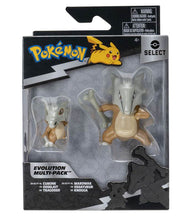 Load image into Gallery viewer, Pokemon Select Evolution Multipack featuring shiny Cubone and Marowak figures in packaging.
