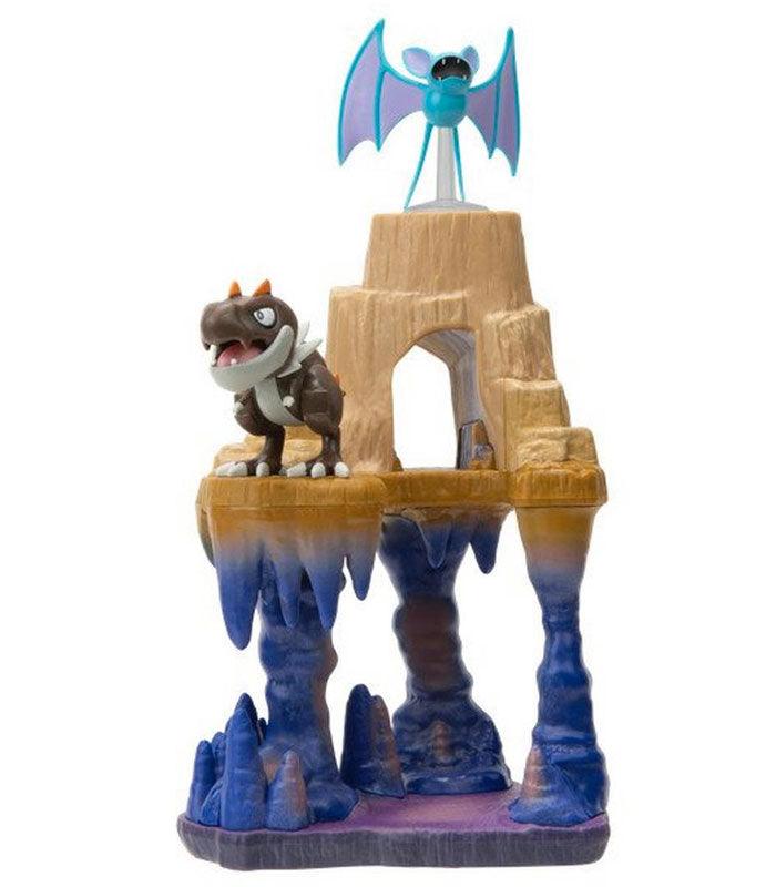 Pokemon Select Mountain Cave Environment pack featuring Zubat and Tyrunt on cave display.