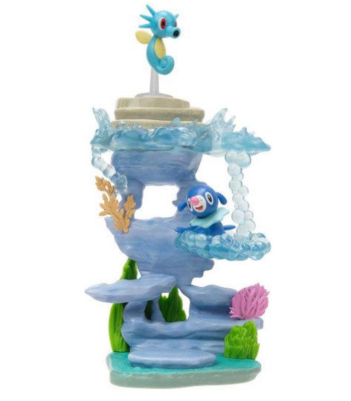 Pokemon Select Undersea Environment pack featuring Popplio and Horsea figures.