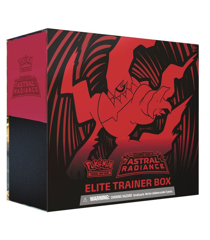 Pokémon TCG Astral Radiance Elite Trainer Box featuring Darkrai design.
