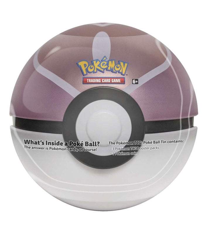Pokemon TCG Love Ball Tin with booster packs and flip coin.