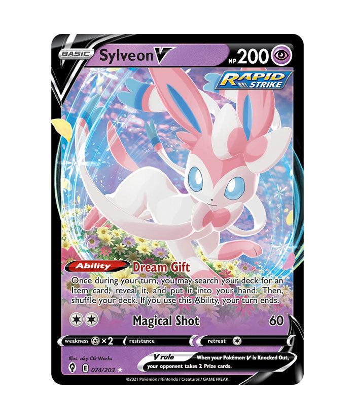 Pokémon TCG: V Heroes Tin - Sylveon V card