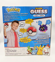 Load image into Gallery viewer, Pokémon Trainer Guess Legacy Edition game box with voice recognition feature for Pokémon fans.
