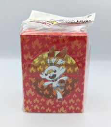 Pokémon Ultra Pro Scorbunny Deck Box with card divider.