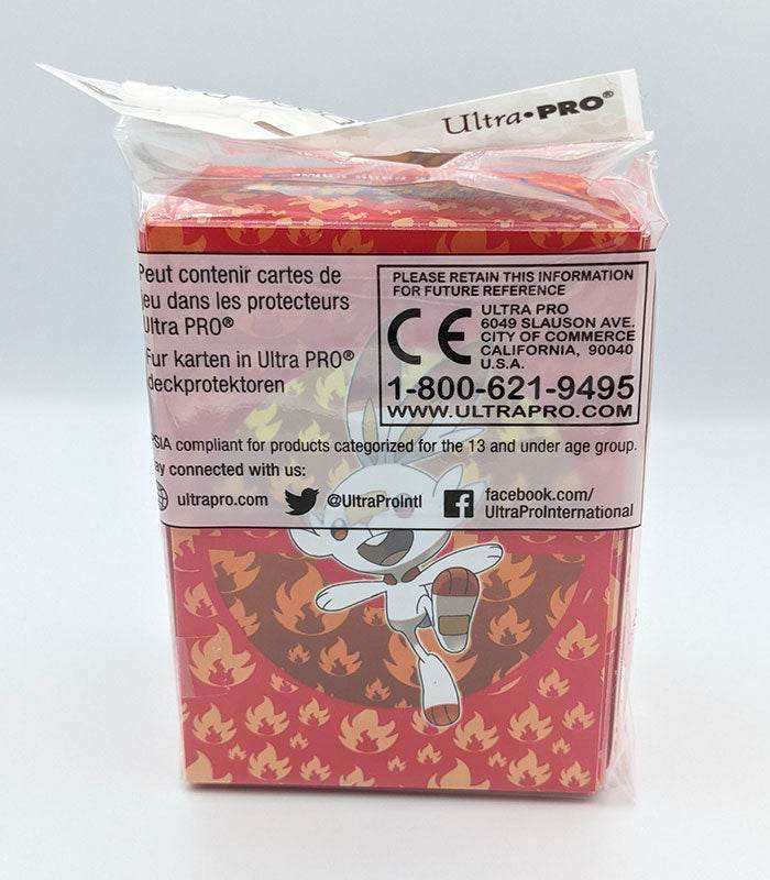 Pokémon Ultra Pro Scorbunny Deck Box with card divider packaging.