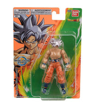 Load image into Gallery viewer, Dragon Ball Super Son Goku Ultra Instinct 12cm Figure in packaging with iconic silver hair and dynamic pose.
