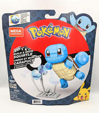 Load image into Gallery viewer, Pokemon Mega Construx Squirtle building set box, 199 pieces, Squirtle figurine on display, suitable for ages 6 and up.
