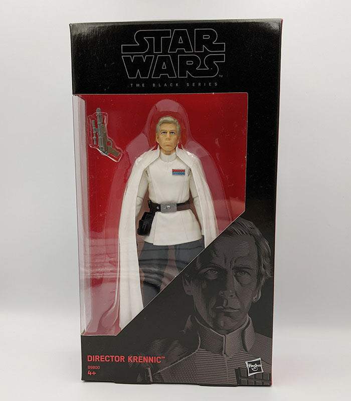 Star Wars The Black Series Director Krennic action figure in box.