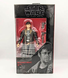 Star Wars The Black Series DJ (Canto Bight) action figure in display box with accessories.