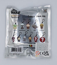 Load image into Gallery viewer, Star Wars The Mandalorian bag clips packaging featuring character designs and mystery items.
