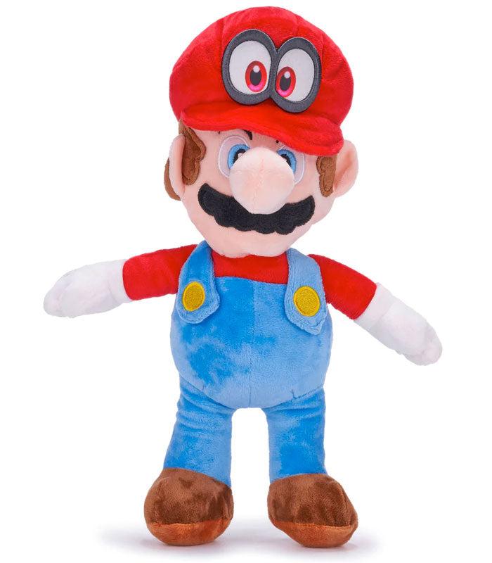Super Mario and Cappy 14 inch plush toy from the iconic video game series.