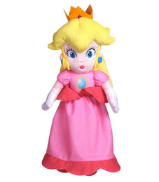 Super Mario - Princess Peach 14 Inch Plush toy, soft and collectible.
