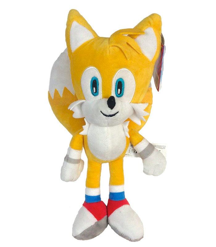 Hedgehog - Tails 12" Plush toy with bright orange fur, two fluffy tails, and large expressive eyes.